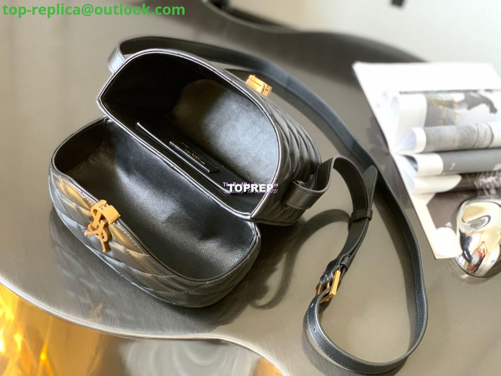 Replica YSL Saint Laurent June Box Bag In Quilted Lambskin 7100801 Black 6 Replica YSL Saint Laurent June Box Bag In Quilted Lambskin 7100801 Black 6