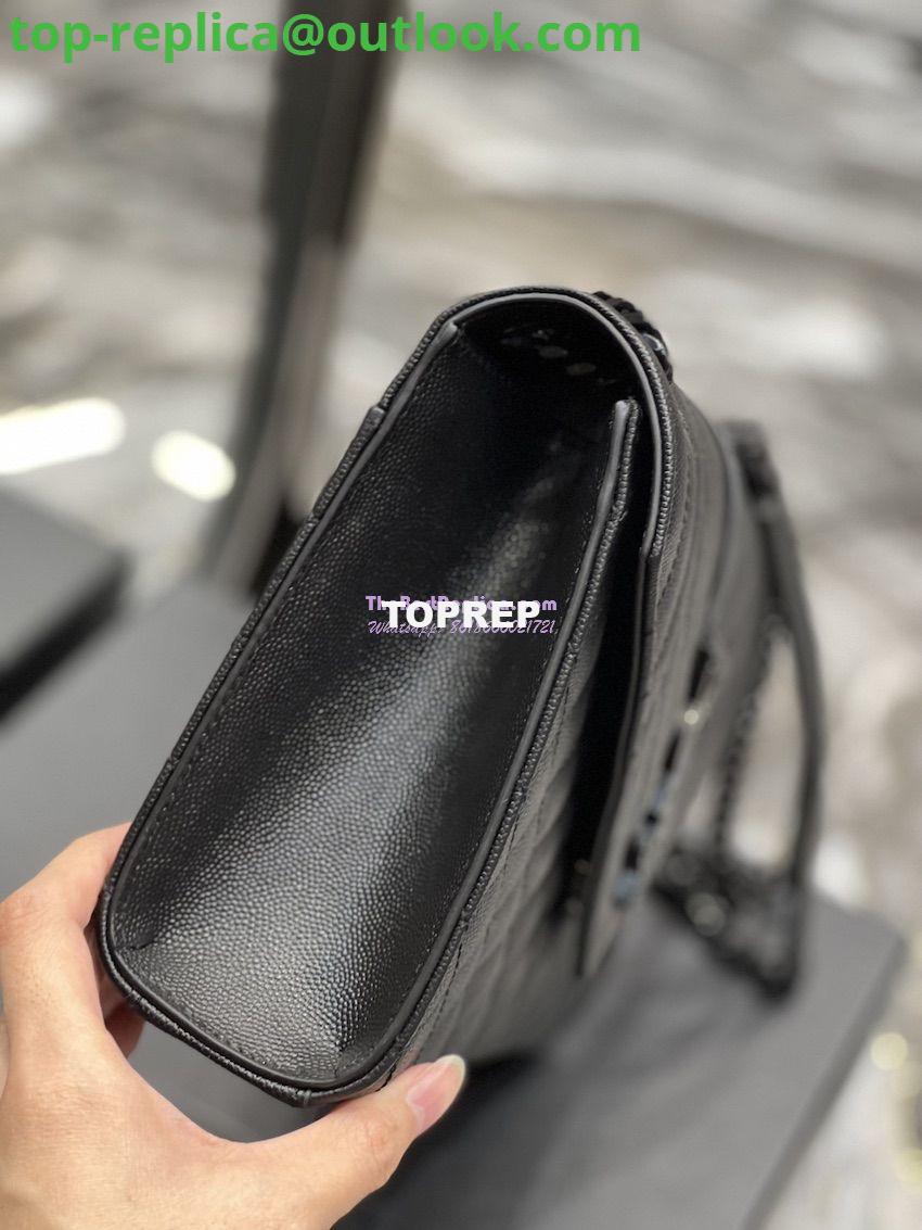 Replica YSL Saint Laurent Medium Envelope Bag In Mix Matelassé Grain De Poudre Embossed Leather 487206 Black in Black Hardware 6 Replica YSL Saint Laurent Medium Envelope Bag In Mix Matelassé Grain De Poudre Embossed Leather 487206 Black in Black Hardware 6