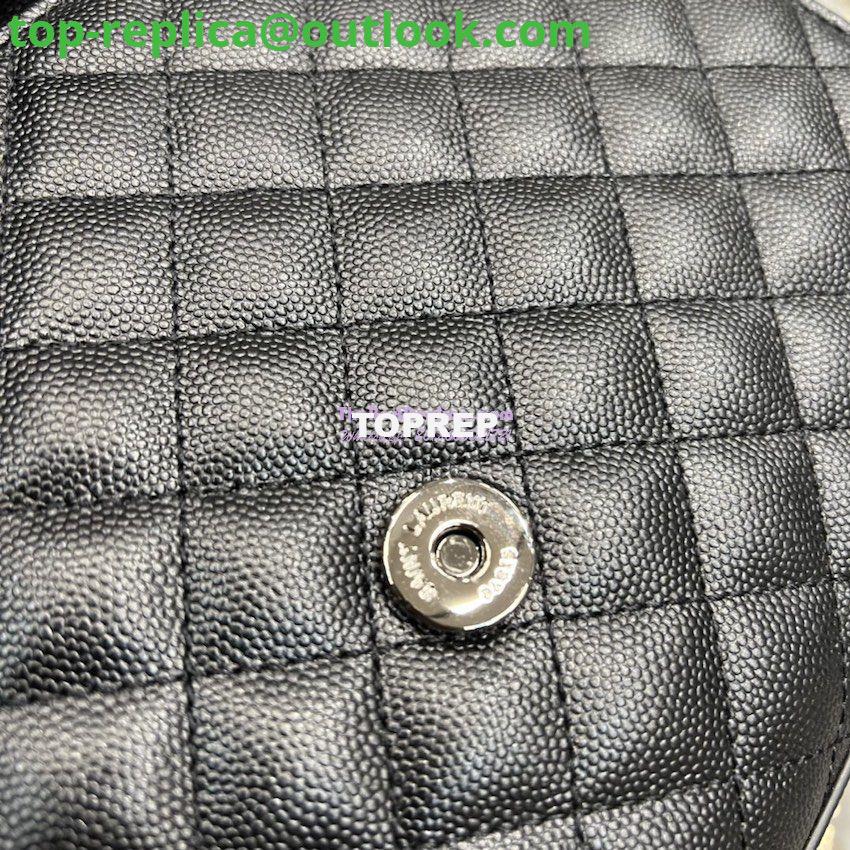 Replica YSL Saint Laurent Medium Envelope Bag In Mix Matelassé Grain De Poudre Embossed Leather 487206 Black in Black Hardware 8 Replica YSL Saint Laurent Medium Envelope Bag In Mix Matelassé Grain De Poudre Embossed Leather 487206 Black in Black Hardware 8