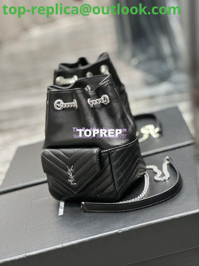 Replica YSL Saint Laurent Joe Mini Bucket Bag In Quilted Lambskin 7016311 Black Silver Hardware 2 Replica YSL Saint Laurent Joe Mini Bucket Bag In Quilted Lambskin 7016311 Black Silver Hardware 2