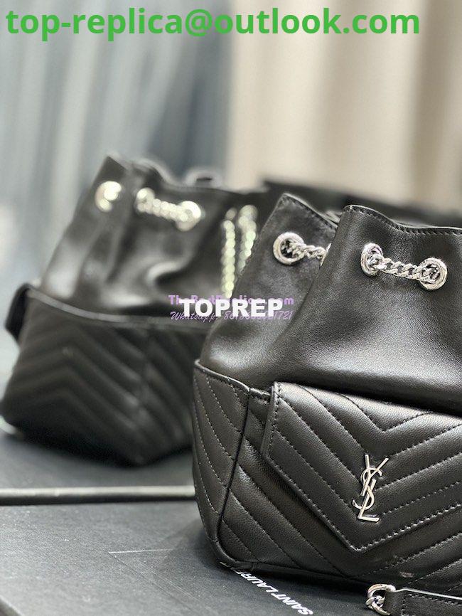 Replica YSL Saint Laurent Joe Mini Bucket Bag In Quilted Lambskin 7016311 Black Silver Hardware 3 Replica YSL Saint Laurent Joe Mini Bucket Bag In Quilted Lambskin 7016311 Black Silver Hardware 3