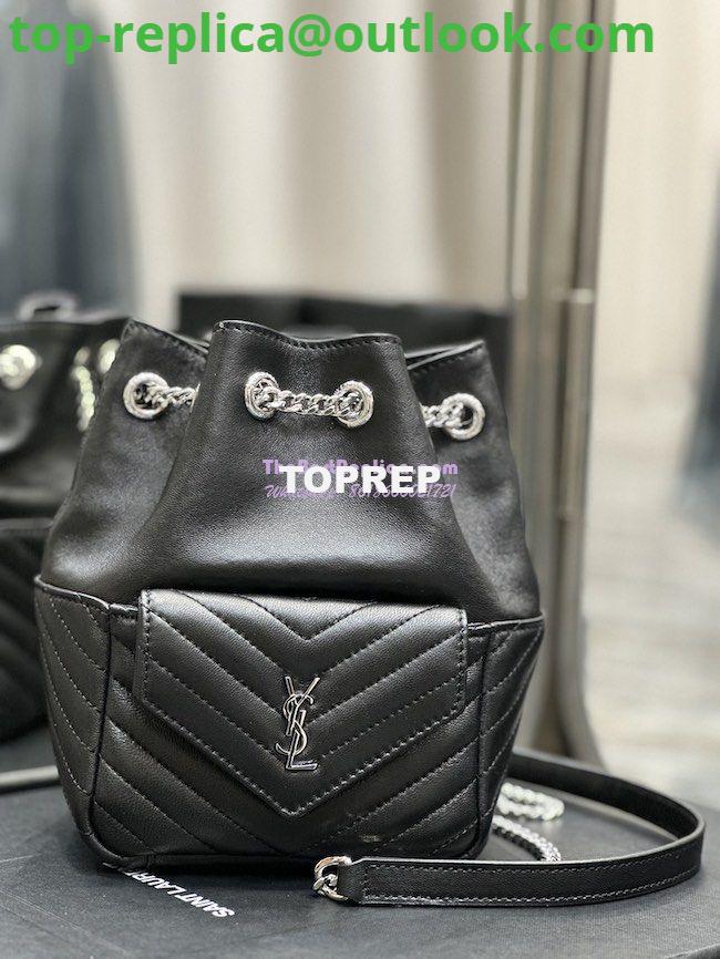 Replica YSL Saint Laurent Joe Mini Bucket Bag In Quilted Lambskin 7016311 Black Silver Hardware 4 Replica YSL Saint Laurent Joe Mini Bucket Bag In Quilted Lambskin 7016311 Black Silver Hardware 4