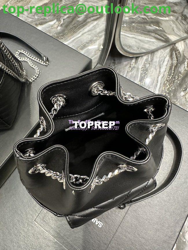 Replica YSL Saint Laurent Joe Mini Bucket Bag In Quilted Lambskin 7016311 Black Silver Hardware 6 Replica YSL Saint Laurent Joe Mini Bucket Bag In Quilted Lambskin 7016311 Black Silver Hardware 6