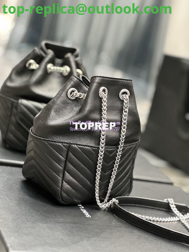 Replica YSL Saint Laurent Joe Mini Bucket Bag In Quilted Lambskin 7016311 Black Silver Hardware 8 Replica YSL Saint Laurent Joe Mini Bucket Bag In Quilted Lambskin 7016311 Black Silver Hardware 8