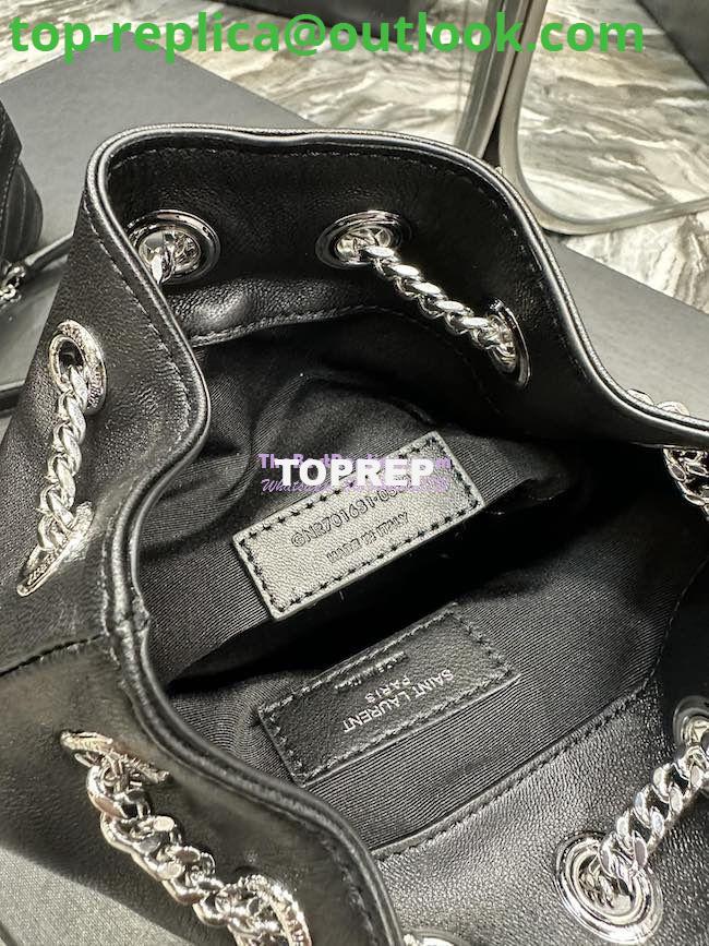 Replica YSL Saint Laurent Joe Mini Bucket Bag In Quilted Lambskin 7016311 Black Silver Hardware 11 Replica YSL Saint Laurent Joe Mini Bucket Bag In Quilted Lambskin 7016311 Black Silver Hardware 11