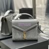 Replica YSL Saint Laurent Kate Chain Wallet With Tassel In Crocodile-embossed Shiny Leather 452159 Blanc Gold Hardware 13 Replica YSL Saint Laurent Kate Chain Wallet With Tassel In Crocodile-embossed Shiny Leather 452159 Blanc Gold Hardware 13