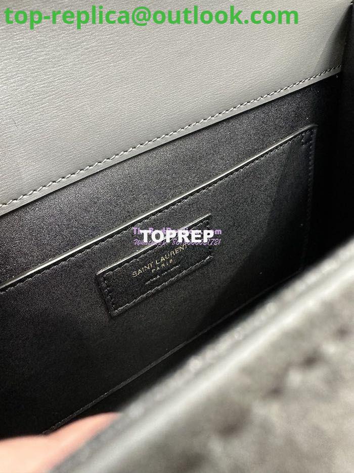 Replica YSL Saint Laurent Cassandra Medium Top Handle In Box Leather And Suede 578000 Storm Grey 12 Replica YSL Saint Laurent Cassandra Medium Top Handle In Box Leather And Suede 578000 Storm Grey 12
