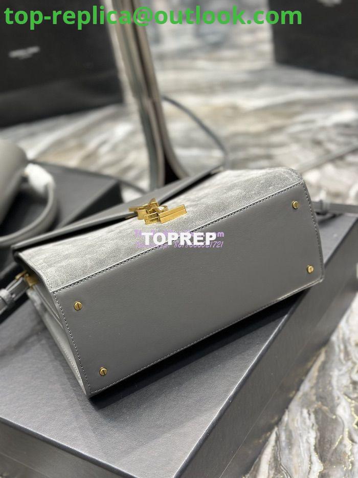 Replica YSL Saint Laurent Cassandra Medium Top Handle In Box Leather And Suede 578000 Storm Grey 13 Replica YSL Saint Laurent Cassandra Medium Top Handle In Box Leather And Suede 578000 Storm Grey 13