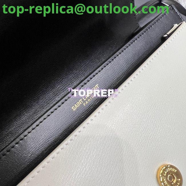 Replica YSL Saint Laurent Medium Sunset Satchel In Smooth Leather 634723 Black Blanc 10 Replica YSL Saint Laurent Medium Sunset Satchel In Smooth Leather 634723 Black Blanc 10