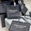 Replica YSL Saint Laurent Rive Gauche Tote Bag In Felt And Leather 499290 Beige 13