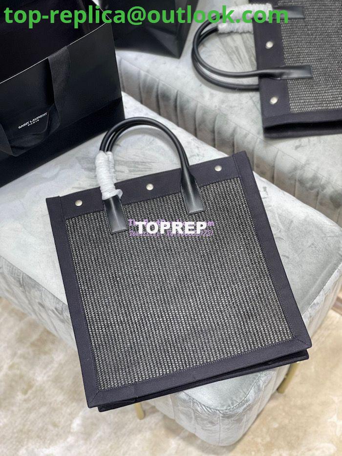Replica YSL Saint Laurent Rive Gauche N/s Shopping Bag In Felt And Leather 631682 Black 8 Replica YSL Saint Laurent Rive Gauche N/s Shopping Bag In Felt And Leather 631682 Black 8
