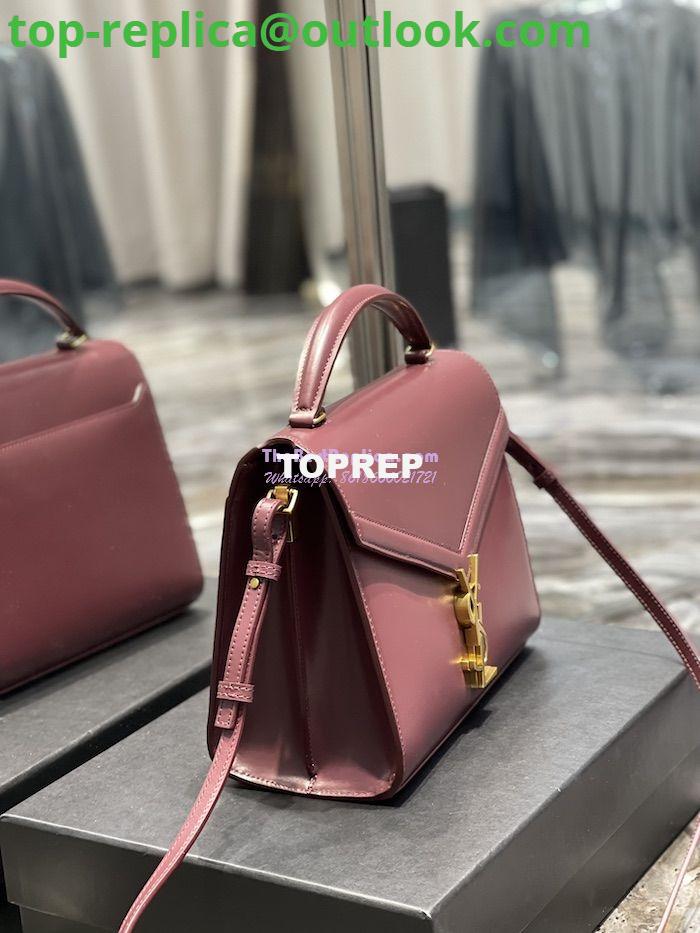 Replica YSL Saint Laurent Cassandra Medium Top Handle Bag In Smooth Leather 578000 Dark Red 4 Replica YSL Saint Laurent Cassandra Medium Top Handle Bag In Smooth Leather 578000 Dark Red 4