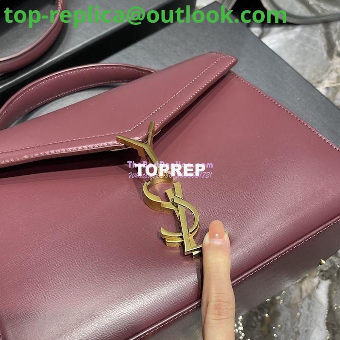 Replica YSL Saint Laurent Cassandra Medium Top Handle Bag In Smooth Leather 578000 Dark Red 8 Replica YSL Saint Laurent Cassandra Medium Top Handle Bag In Smooth Leather 578000 Dark Red 8