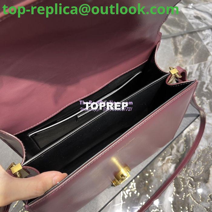 Replica YSL Saint Laurent Cassandra Medium Top Handle Bag In Smooth Leather 578000 Dark Red 9 Replica YSL Saint Laurent Cassandra Medium Top Handle Bag In Smooth Leather 578000 Dark Red 9