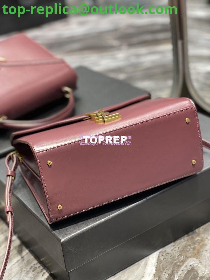 Replica YSL Saint Laurent Cassandra Medium Top Handle Bag In Smooth Leather 578000 Dark Red 11 Replica YSL Saint Laurent Cassandra Medium Top Handle Bag In Smooth Leather 578000 Dark Red 11