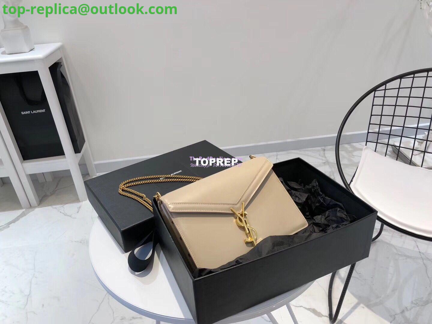 Replica YSL Saint Laurent Cassandra Monogram Clasp Bag In Smooth Leather Beige 2 Replica YSL Saint Laurent Cassandra Monogram Clasp Bag In Smooth Leather Beige 2