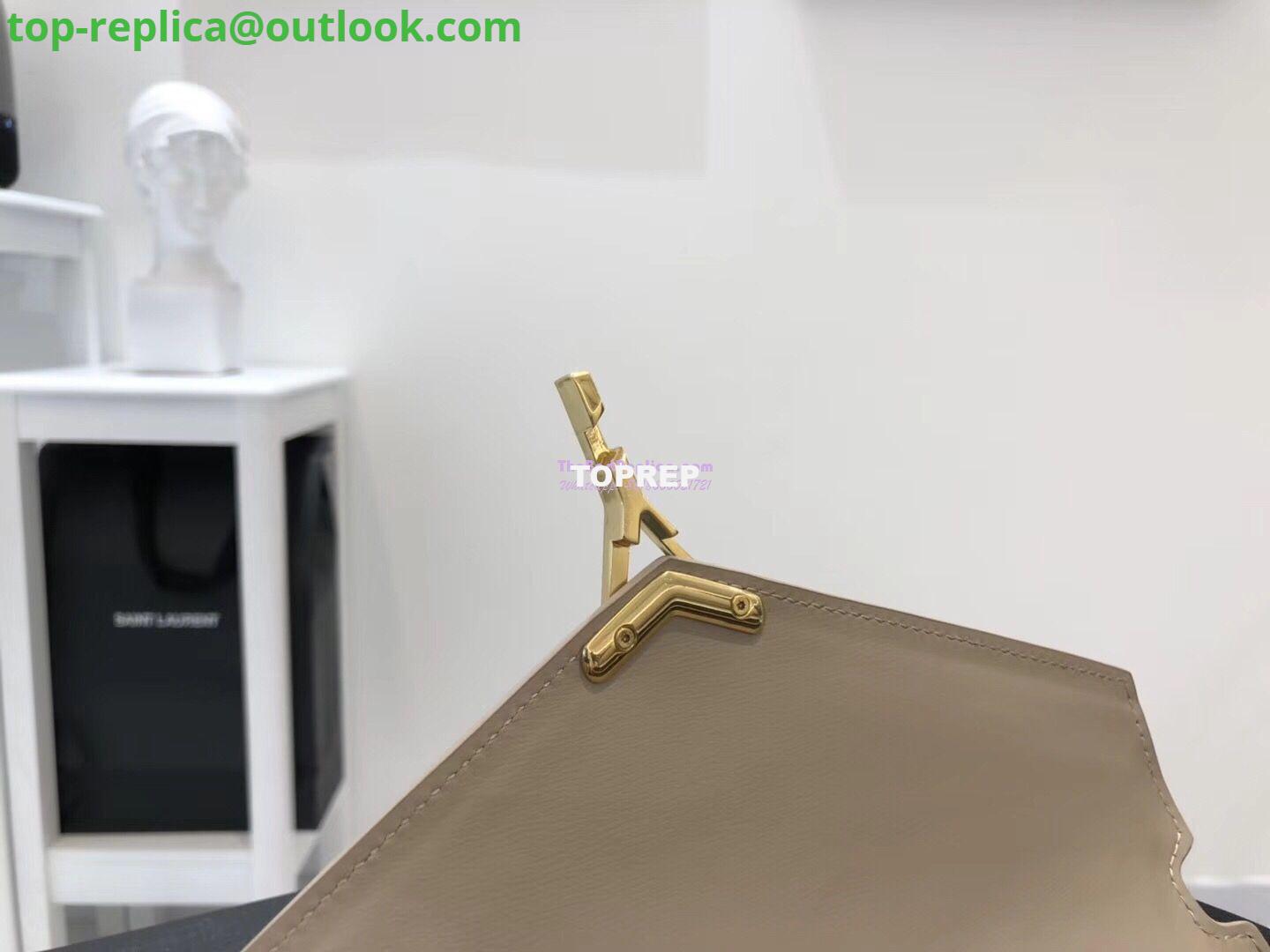 Replica YSL Saint Laurent Cassandra Monogram Clasp Bag In Smooth Leather Beige 9 Replica YSL Saint Laurent Cassandra Monogram Clasp Bag In Smooth Leather Beige 9