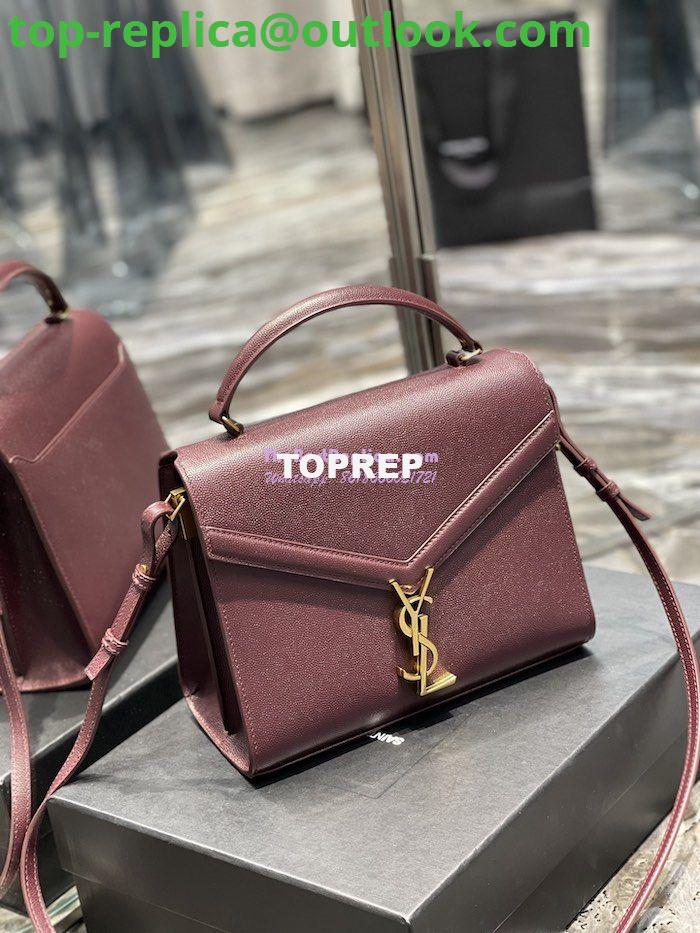Replica YSL Saint Laurent Cassandra Top Handle Medium Bag In Grain De Poudre Leather Red 3 Replica YSL Saint Laurent Cassandra Top Handle Medium Bag In Grain De Poudre Leather Red 3