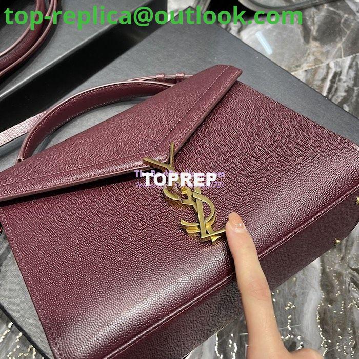 Replica YSL Saint Laurent Cassandra Top Handle Medium Bag In Grain De Poudre Leather Red 6 Replica YSL Saint Laurent Cassandra Top Handle Medium Bag In Grain De Poudre Leather Red 6