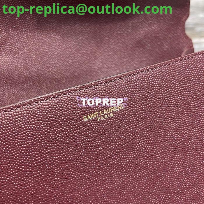 Replica YSL Saint Laurent Cassandra Top Handle Medium Bag In Grain De Poudre Leather Red 9 Replica YSL Saint Laurent Cassandra Top Handle Medium Bag In Grain De Poudre Leather Red 9