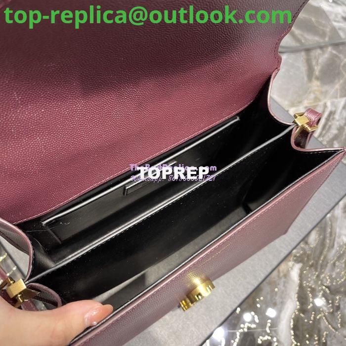 Replica YSL Saint Laurent Cassandra Top Handle Medium Bag In Grain De Poudre Leather Red 10 Replica YSL Saint Laurent Cassandra Top Handle Medium Bag In Grain De Poudre Leather Red 10