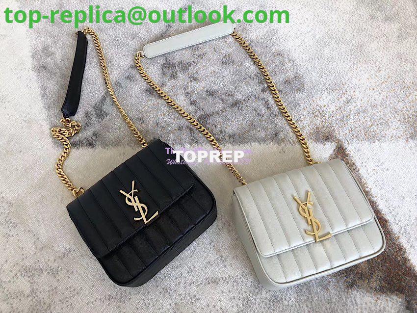 Replica YSL Saint Laurent Vicky Medium In Grain De Poudre Leather 5326121 Blanc Replica YSL Saint Laurent Vicky Medium In Grain De Poudre Leather 5326121 Blanc