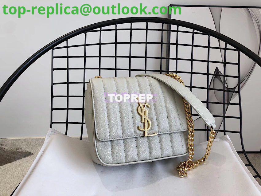 Replica YSL Saint Laurent Vicky Medium In Grain De Poudre Leather 5326121 Blanc 2 Replica YSL Saint Laurent Vicky Medium In Grain De Poudre Leather 5326121 Blanc 2