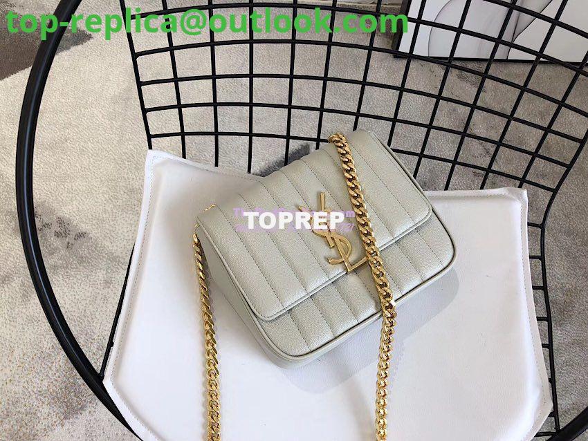 Replica YSL Saint Laurent Vicky Medium In Grain De Poudre Leather 5326121 Blanc 3 Replica YSL Saint Laurent Vicky Medium In Grain De Poudre Leather 5326121 Blanc 3