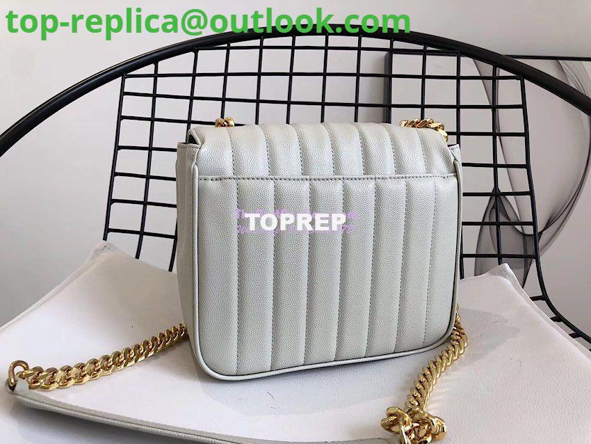 Replica YSL Saint Laurent Vicky Medium In Grain De Poudre Leather 5326121 Blanc 9 Replica YSL Saint Laurent Vicky Medium In Grain De Poudre Leather 5326121 Blanc 9