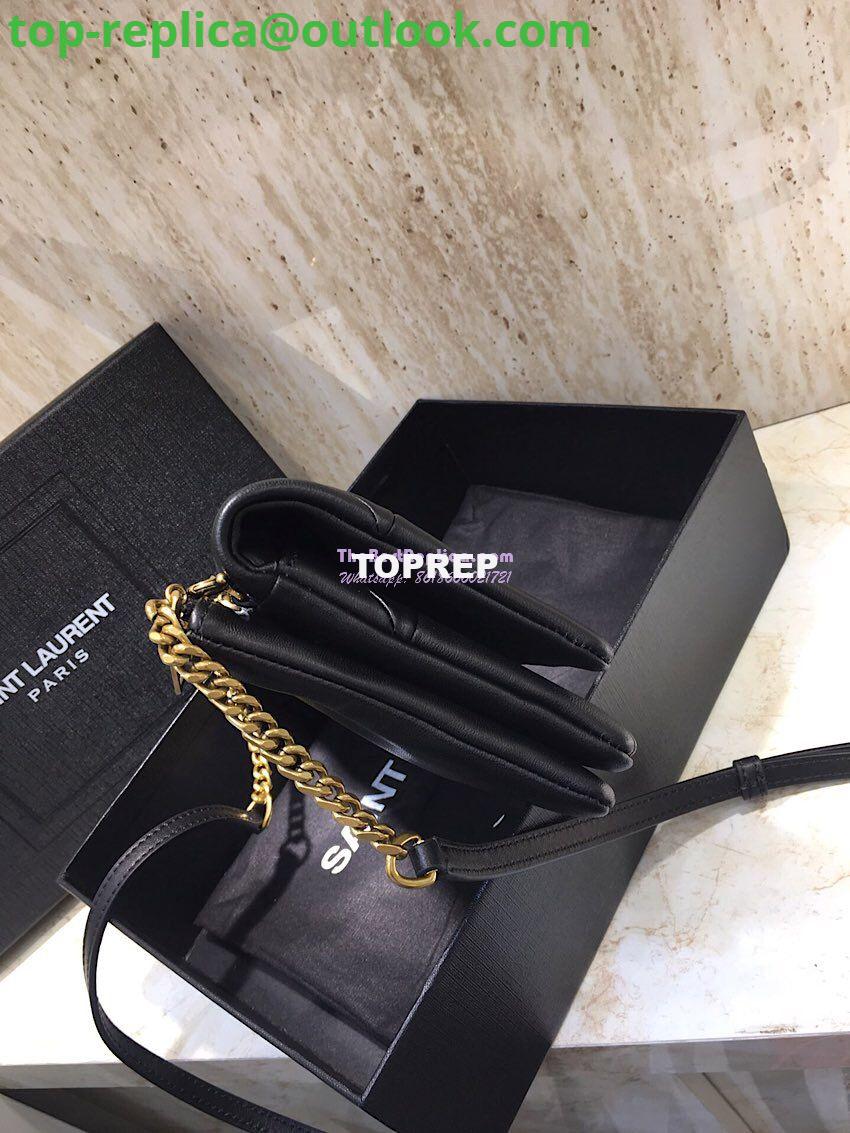 Replica YSL Saint Laurent Jamie Chain Wallet "Carré Rive Gauche " In Lambskin Black 5 Replica YSL Saint Laurent Jamie Chain Wallet "Carré Rive Gauche " In Lambskin Black 5