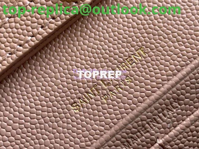 Replica YSL Saint Laurent Monogram Chain Wallet Grain De Poudre Rose in Silver Hardware 14 Replica YSL Saint Laurent Monogram Chain Wallet Grain De Poudre Rose in Silver Hardware 14