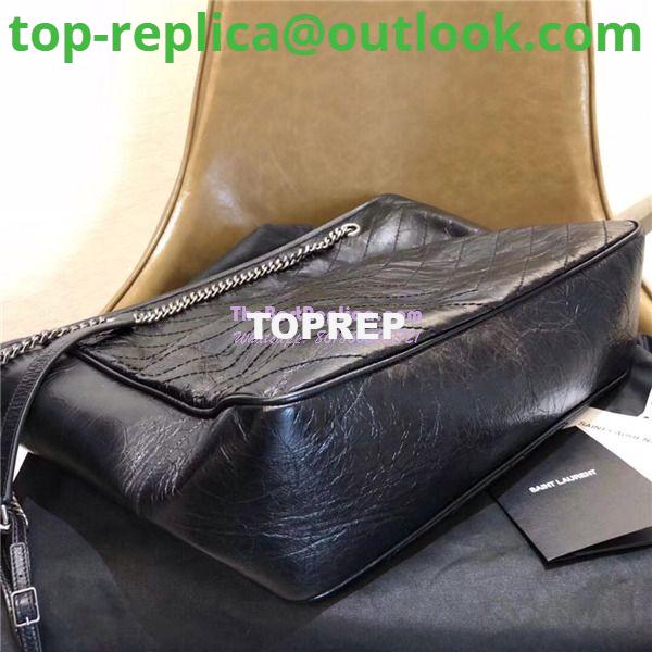 Replica YSL Saint Laurent Niki Large Black Vintage Leather Shopping Bag 5048670 4 Replica YSL Saint Laurent Niki Large Black Vintage Leather Shopping Bag 5048670 4