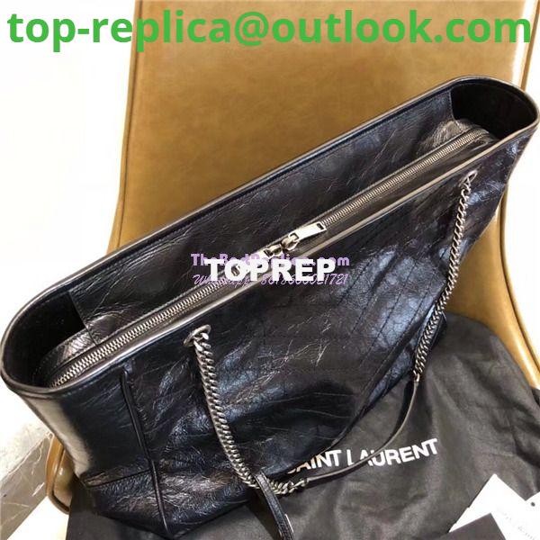 Replica YSL Saint Laurent Niki Large Black Vintage Leather Shopping Bag 5048670 8 Replica YSL Saint Laurent Niki Large Black Vintage Leather Shopping Bag 5048670 8