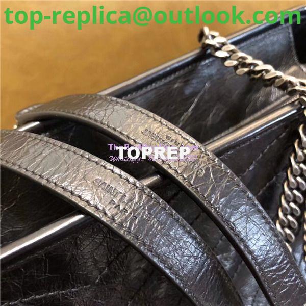Replica YSL Saint Laurent Niki Large Black Vintage Leather Shopping Bag 5048670 9 Replica YSL Saint Laurent Niki Large Black Vintage Leather Shopping Bag 5048670 9
