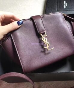 Replica YSL Yves Saint Laurent Toy Cabas Bag in Wine