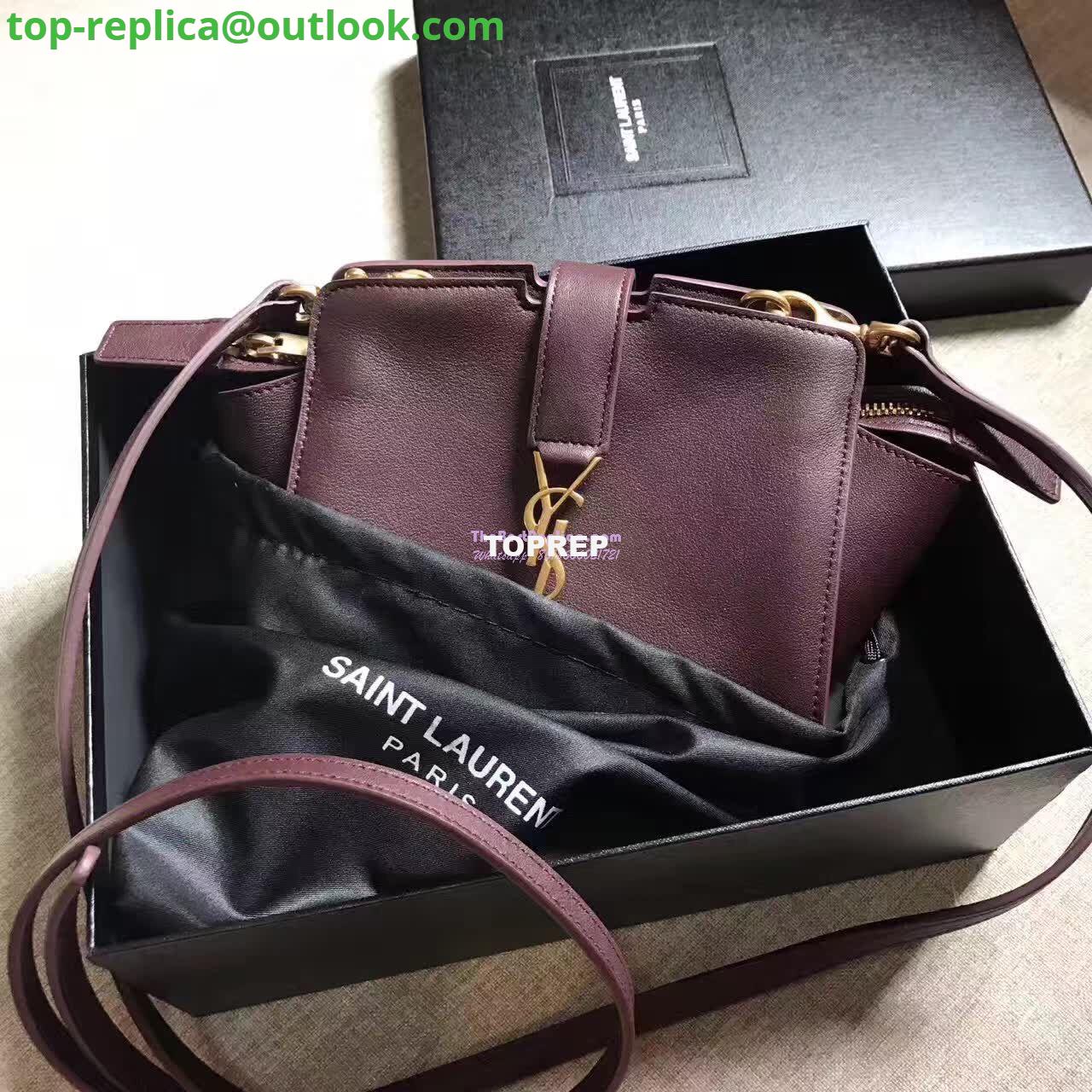 Replica YSL Yves Saint Laurent Toy Cabas Bag in Wine 2 Replica YSL Yves Saint Laurent Toy Cabas Bag in Wine 2