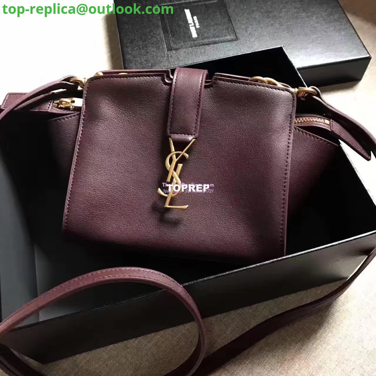 Replica YSL Yves Saint Laurent Toy Cabas Bag in Wine 3 Replica YSL Yves Saint Laurent Toy Cabas Bag in Wine 3