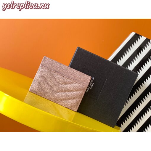 Replica YSL Cassandre MatelassÉ Card Holder Case In Grain De Poudre Embossed Leather 3