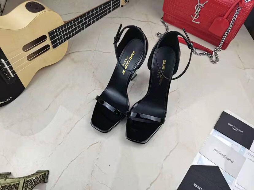 Replica YSL Saint Laurent Chris Slippers in Patent Leather 19