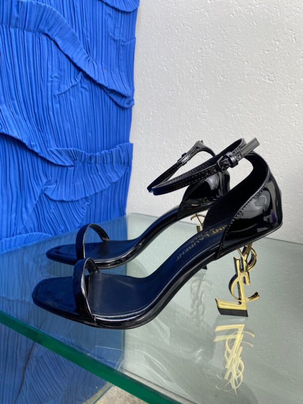 Replica YSL Saint Laurent Cassandra Sandals in Smooth Leather with Monogram 23