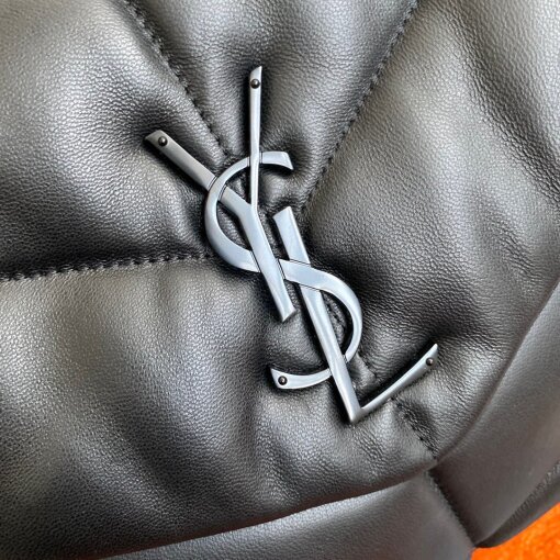 Replica Saint Laurent Puffer Medium Chain All Black Bag In Lambskin 11