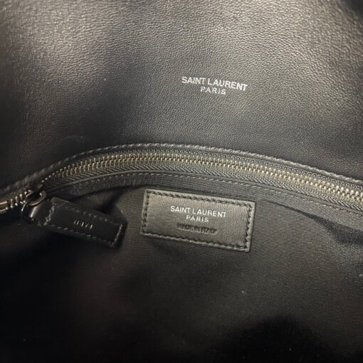 Replica Saint Laurent Puffer Small Chain All Black Bag In Quilted Lambskin 9