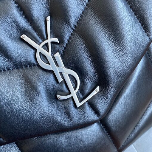 Replica Saint Laurent Puffer Small Chain Bag In Noir Lambskin 3