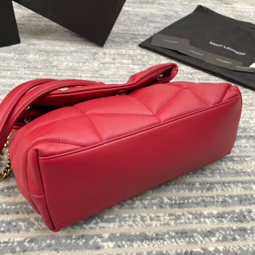 Replica Saint Laurent Puffer Small Chain Bag In Red Lambskin 3