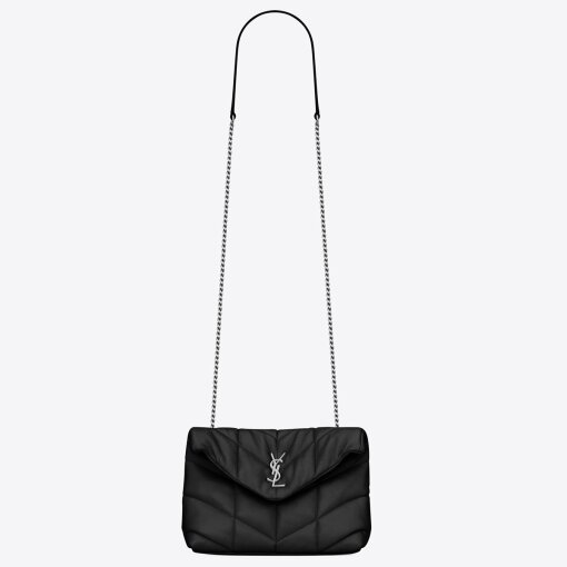 Replica Saint Laurent Puffer Toy Bag In Noir Quilted Lambskin